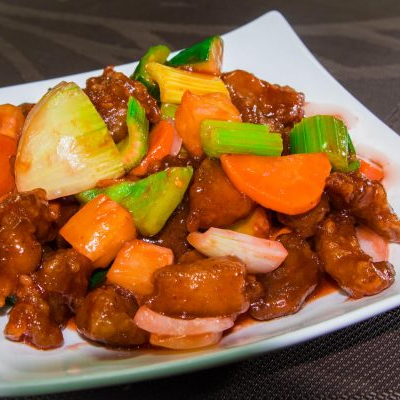 Sweet and Sour Pork (V)