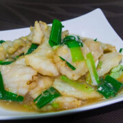 Fish Fillet with Ginger and Spring Onion