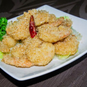 Yummy King Prawns Coated with Desiccated Coconut
